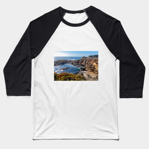 Colorful Scenery Along the Beach Baseball T-Shirt by SafariByMarisa